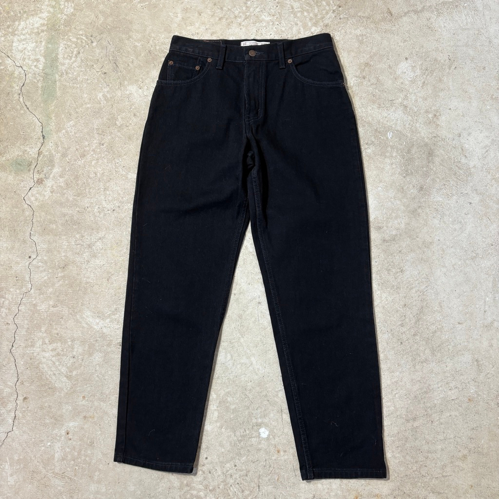 Vintage Levi’s Black Straight Leg Jeans Women’s Size 8 Short Mom Zipper Fly